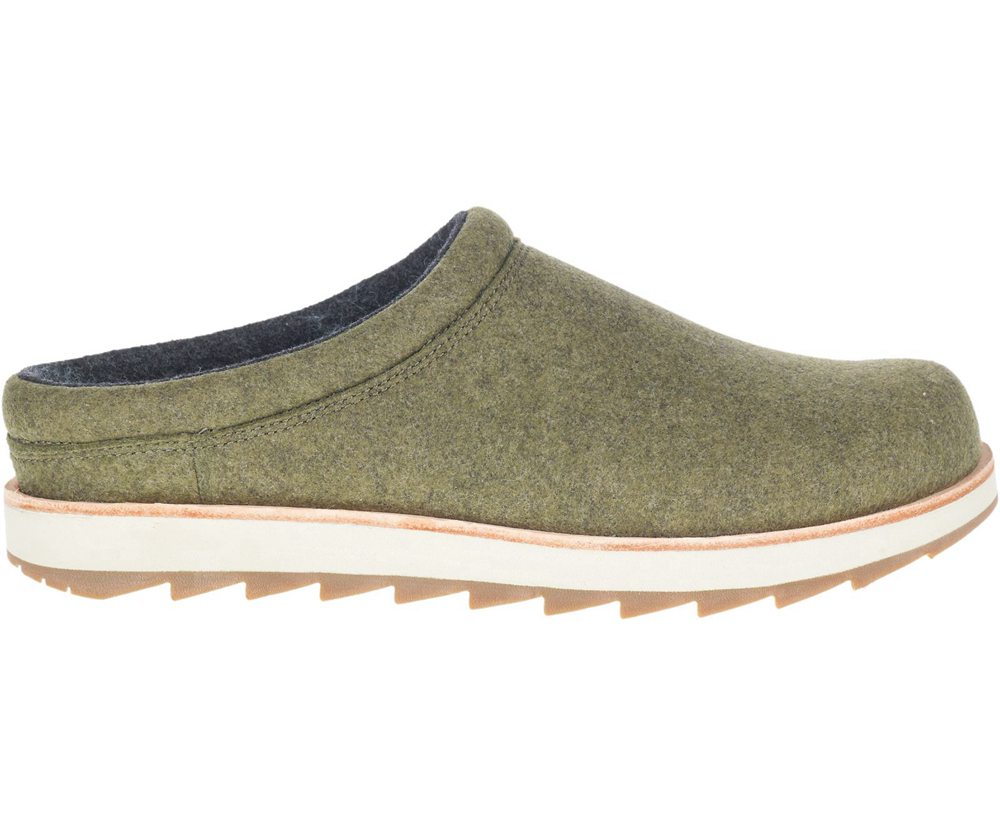 Slip On Homem - Merrell Juno Clog Wool - Verde Oliva - UFK854210
